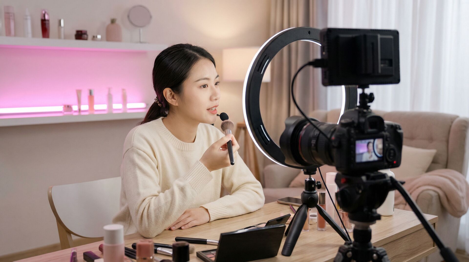 丝袜美妆教程视频